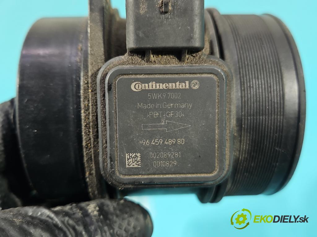 Citroen C5 II 2008-2017 2.0 hdi 136 HP manual 100 kW 1997 cm3 4- průtokoměr: 5WK97002 (Váha vzduchu)