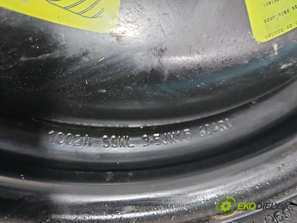 Citroen DS3 2010-2016 1.6 hdi 92 hp manual 68 kW 1560 cm3 3- kolo náhradní 15"