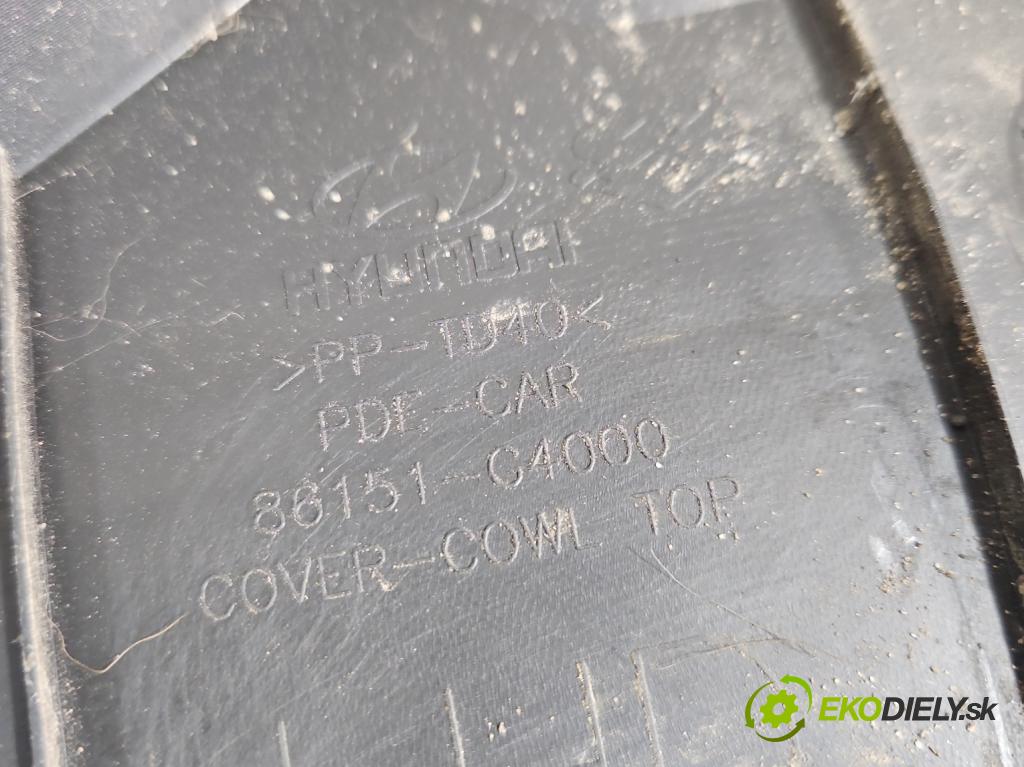 Hyundai I30 III 2016- 1.6 crdi 116 hp manual 85 kW 1598 cm3 5- torpédo 86151-C4000 (Plast pod čelním sklem)