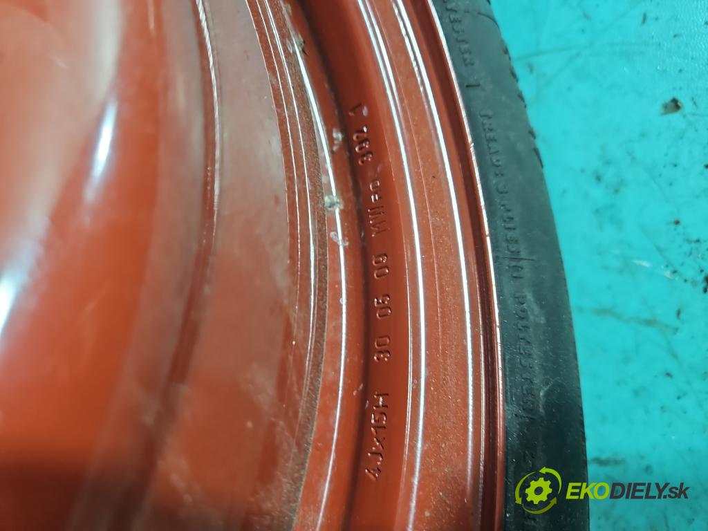 Opel Agila B 2008-2014 1.0 12V 65 hp manual 48 kW 996 cm3 5- kolo náhradní 15"