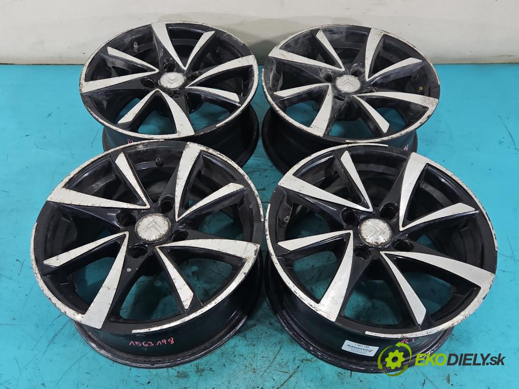 Citroen DS3 2010-2016 1.6 hdi 92 HP manual 68 kW 1560 cm3 3- Disk hliník 15" komplet