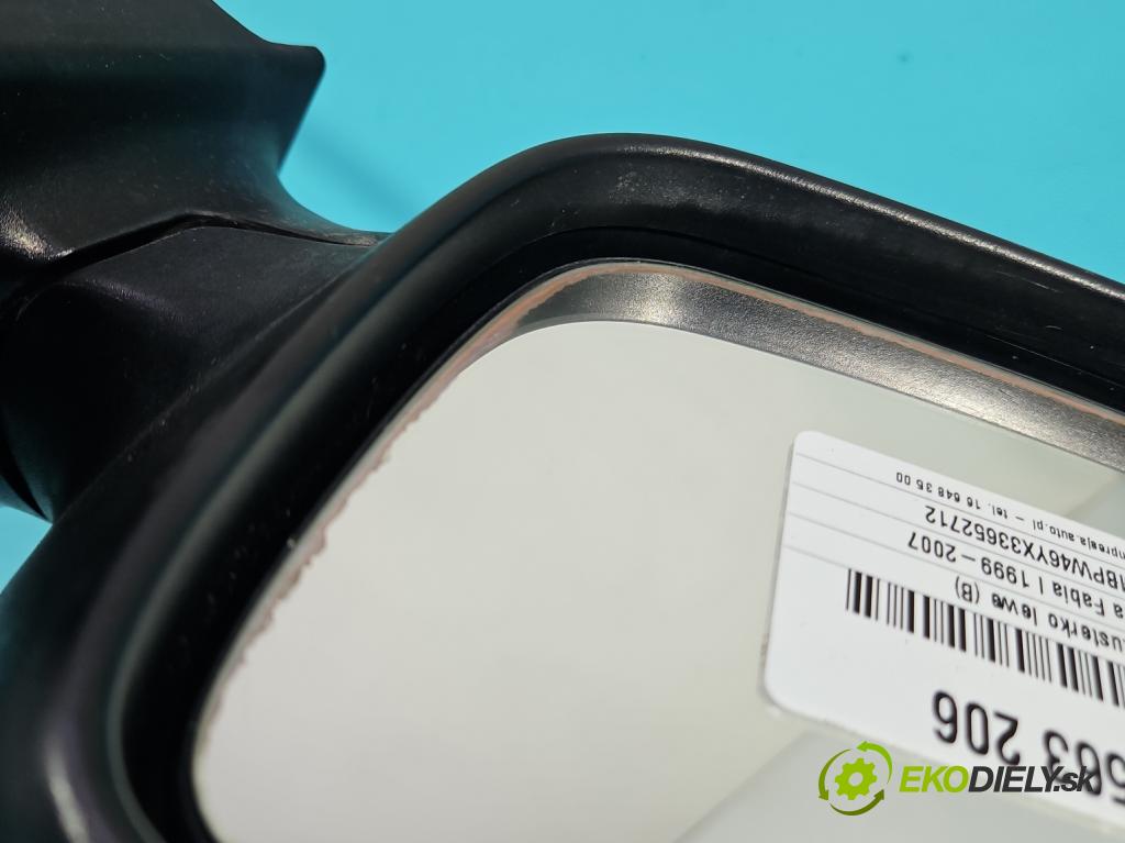 Skoda Fabia I 1999-2007 1.2 6V 54 HP manual 40 kW 1198 cm3 5- zrkadlo ľavé  (Kľučka dverí ostatné)