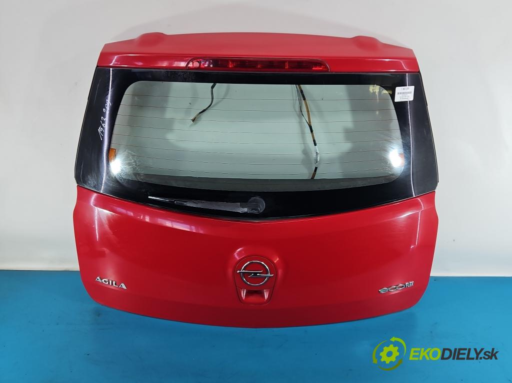 Opel Agila B 2008-2014 1.0 12V 65 HP manual 48 kW 996 cm3 5- zadna kufor  (Kapota zadná (kufor))