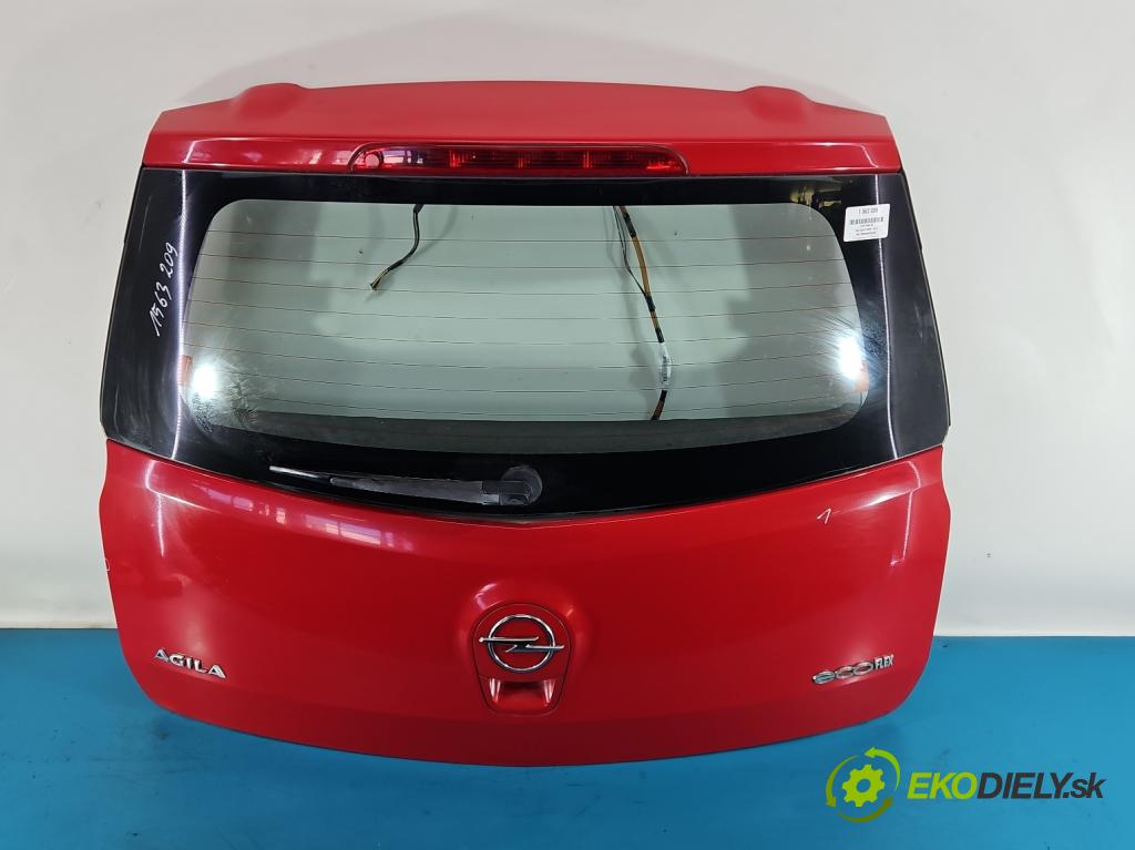 Opel Agila B 2008-2014 1.0 12V 65 hp manual 48 kW 996 cm3 5- zadní kufrové dveře  (Zadní kapota (kufr))