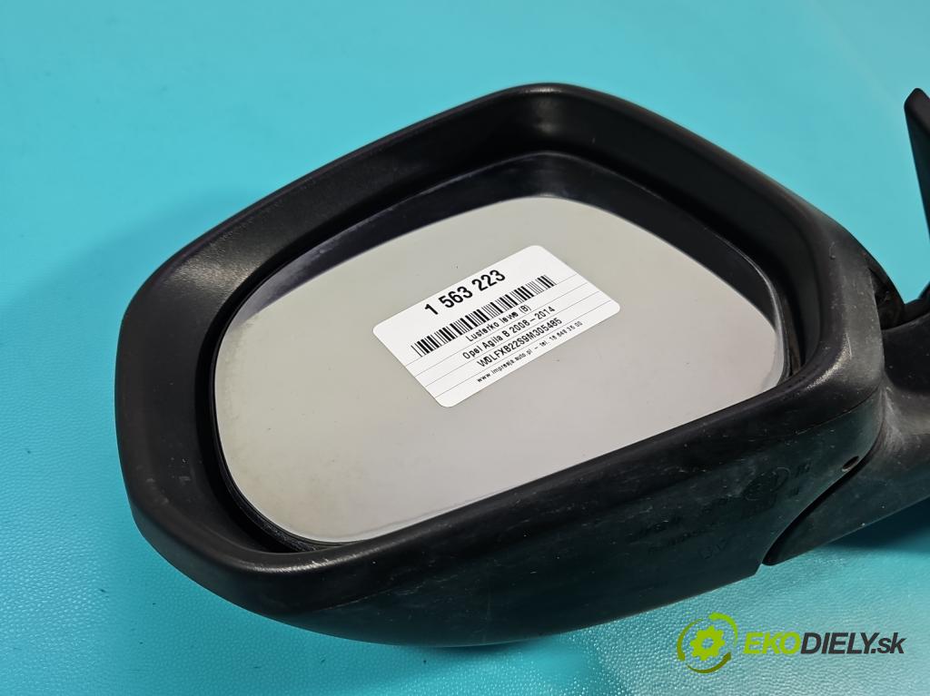 Opel Agila B 2008-2014 1.0 12V 65 HP manual 48 kW 996 cm3 5- zrkadlo ľavé 3602-103L (Kľučka dverí ostatné)