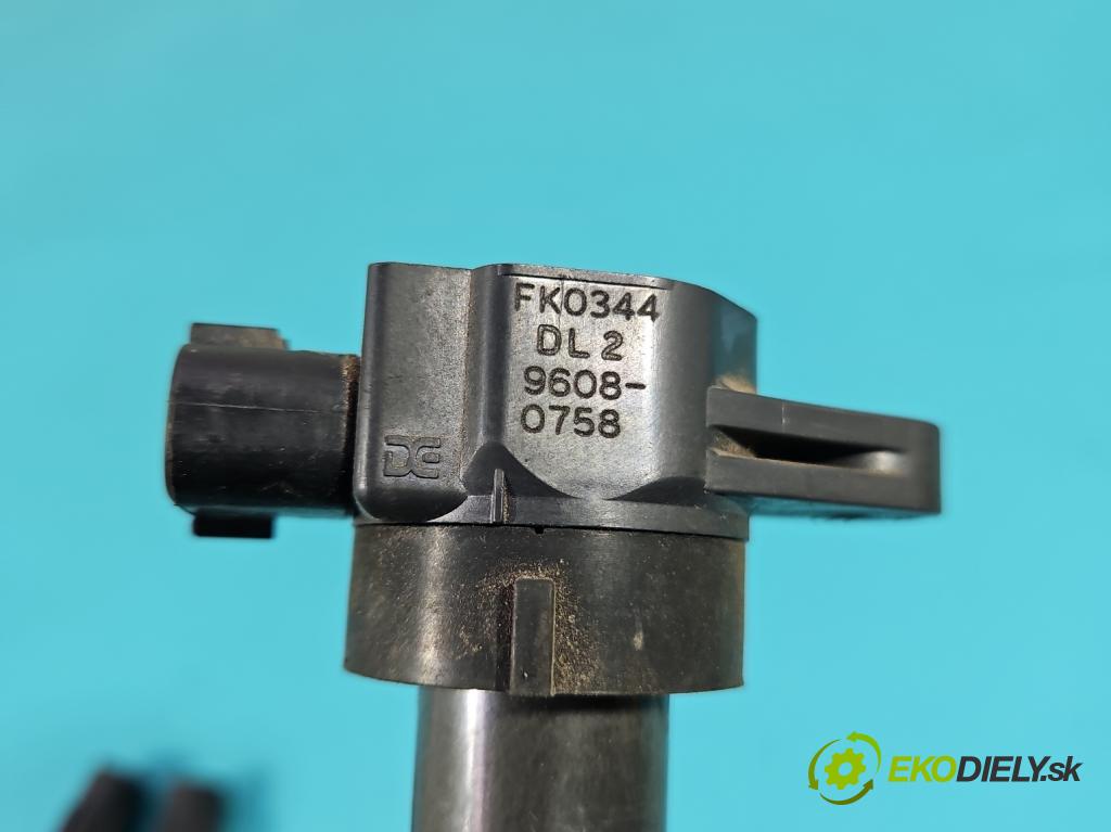 Opel Agila B 2008-2014 1.0 12V 65 hp manual 48 kW 996 cm3 5- cívka zapalovací FK0344 (Zážehová cívka)