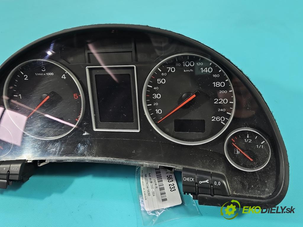 Audi A4 B6 2000-2004 1.9 tdi 131 hp manual 96 kW 1896 cm3 5- Přístrojová deska 8E0920900M (Přístrojová deska)