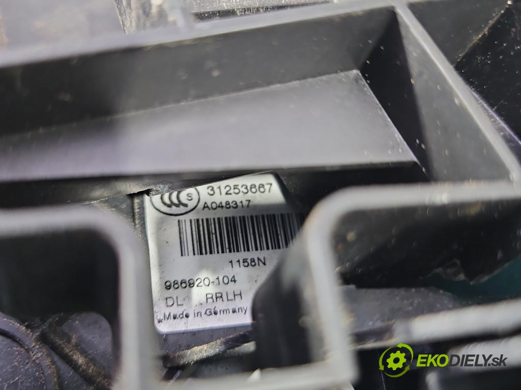 Volvo V70 III 2007-2016 2.0 16V 145 HP manual 107 kW 1999 cm3 5- zámok zadné ľavý 31253667