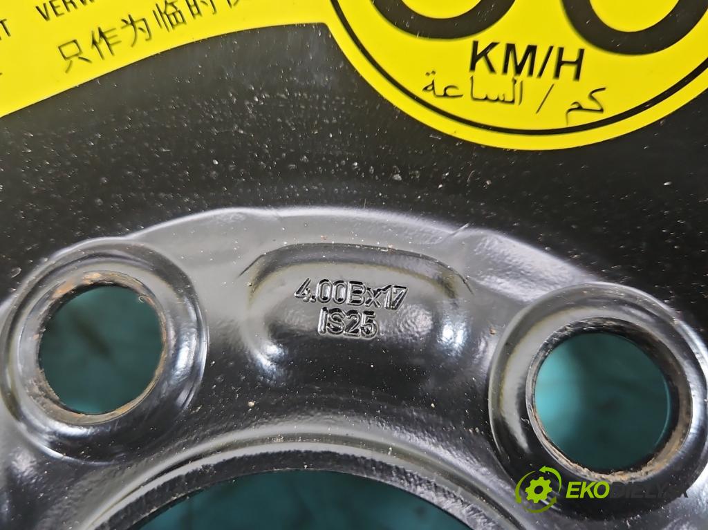 Volvo V70 III 2007-2016 2.0 16V 145 HP manual 107 kW 1999 cm3 5- koleso rezervne 17" 6G92-BB