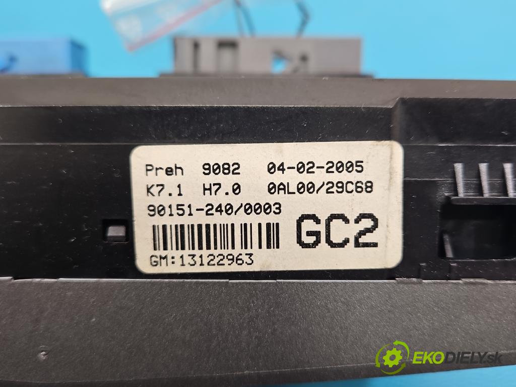 Opel Astra III 2004-2014 1.7 cdti 80 HP manual 59 kW 1686 cm3 5- panel kúrenia 13122963