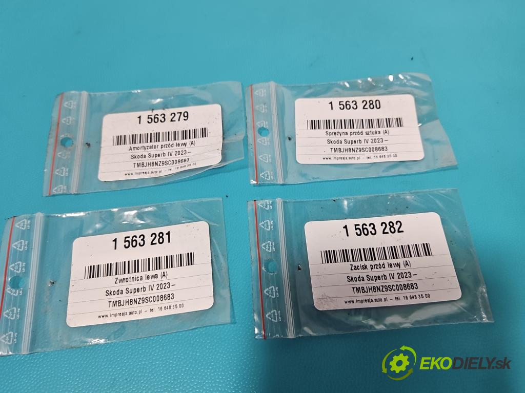 Skoda Superb IV 2023- 2.0 TDI 150 HP automatic 110 kW 1968 cm3 5- tlmič predné ľavý 3WA413031S (Kľučka dverí ostatné)