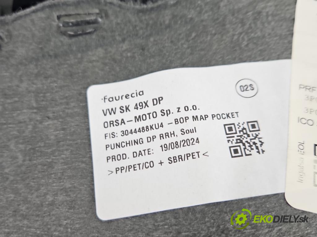 Skoda Superb IV 2023- 2.0 TDI 150 hp automatic 110 kW 1968 cm3 5- Tapacír: dveře zadní pravé 3P0867212