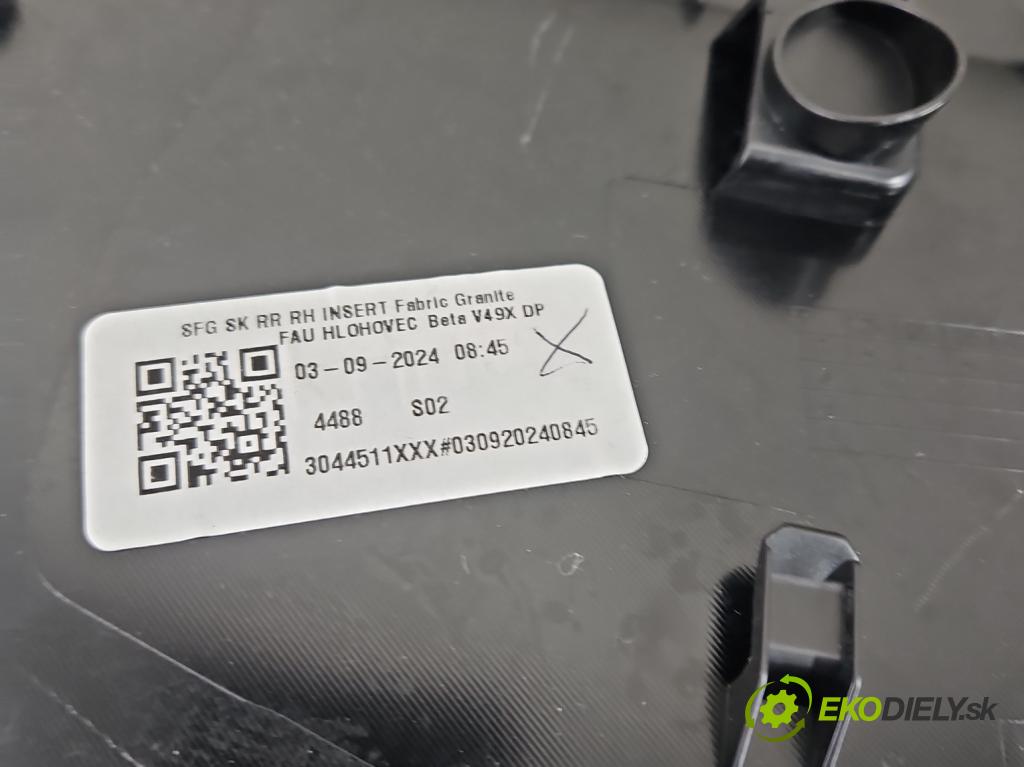 Skoda Superb IV 2023- 2.0 TDI 150 hp automatic 110 kW 1968 cm3 5- Tapacír: dveře zadní pravé 3P0867212