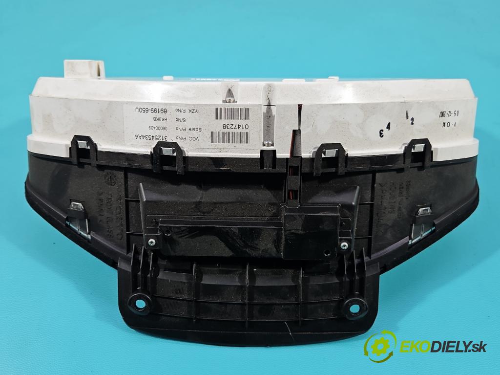 Volvo V70 III 2007-2016 2.0 16V 145 hp manual 107 kW 1999 cm3 5- Přístrojová deska 31254534AA (Přístrojová deska)