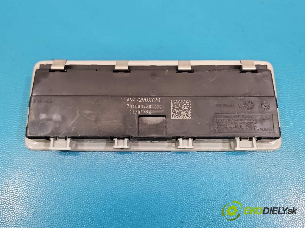 Skoda Superb IV 2023- 2.0 TDI 150 HP automatic 110 kW 1968 cm3 5- svetlo / reflektor interiéra 11A947290AY20