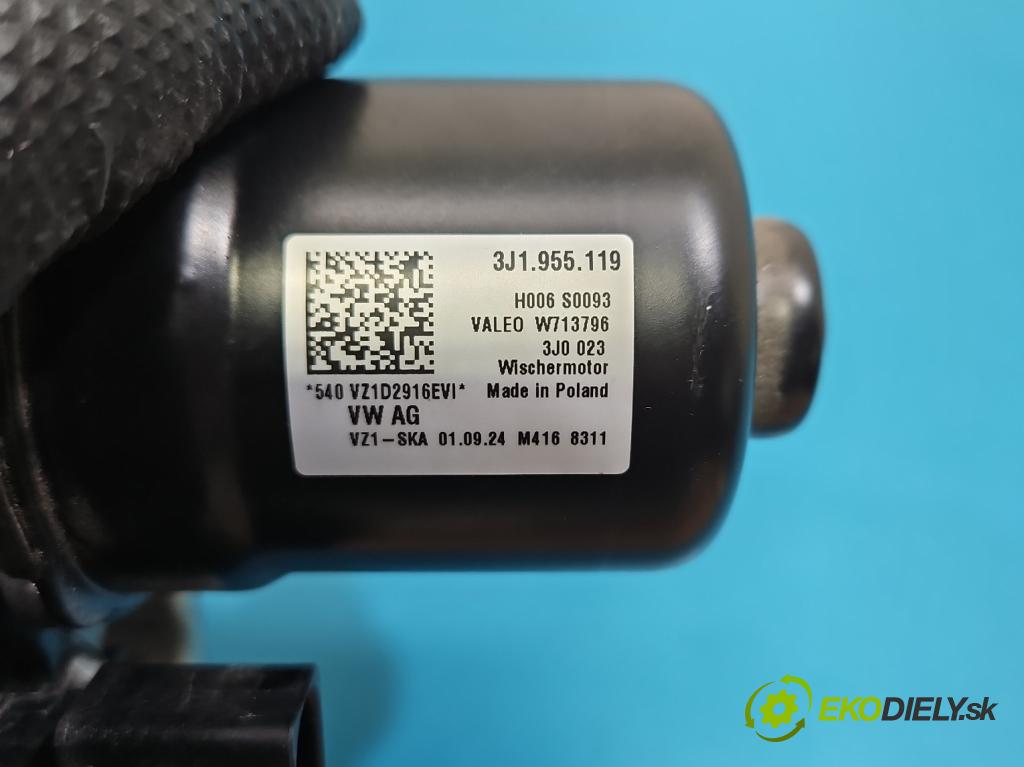 Skoda Superb IV 2023- 2.0 TDI 150 hp automatic 110 kW 1968 cm3 5- motor stěračů přední 3J1955119