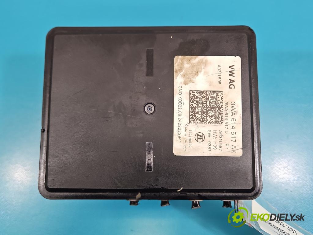 Skoda Superb IV 2023- 2.0 TDI 150 HP automatic 110 kW 1968 cm3 5- čerpadlo abs 3WA614517AK (Pumpa ABS)