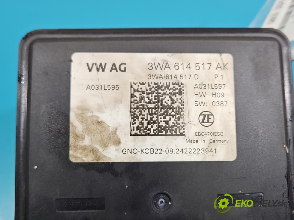 Skoda Superb IV 2023- 2.0 TDI 150 HP automatic 110 kW 1968 cm3 5- čerpadlo abs 3WA614517AK (Pumpa ABS)