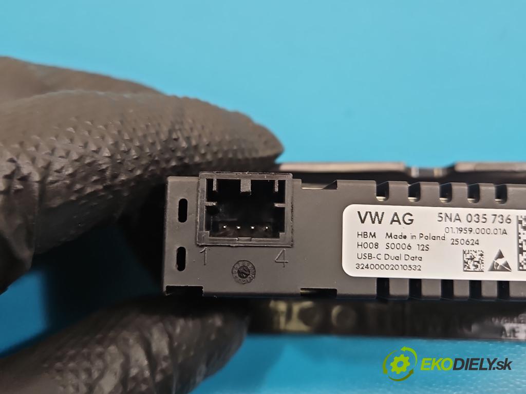 Skoda Superb IV 2023- 2.0 TDI 150 HP automatic 110 kW 1968 cm3 5- zásuvka USB 5NA035736