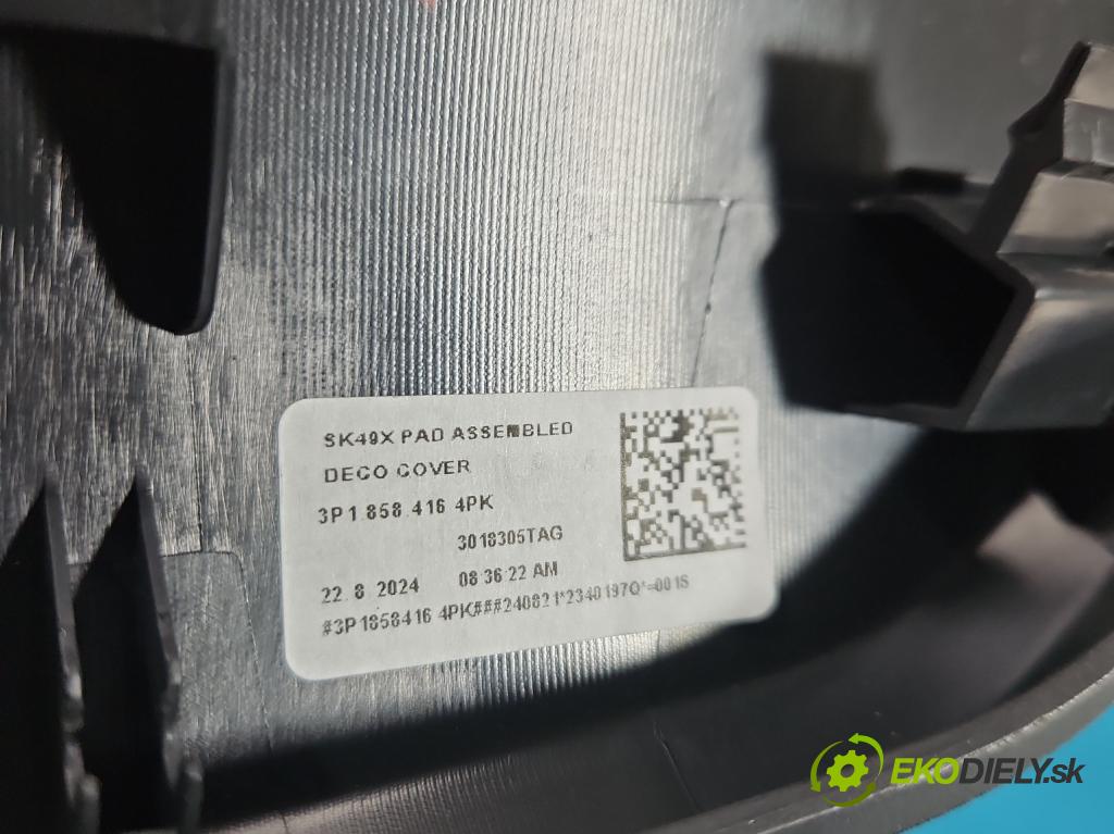 Skoda Superb IV 2023- 2.0 TDI 150 HP automatic 110 kW 1968 cm3 5- kryt plast 3018305TAG