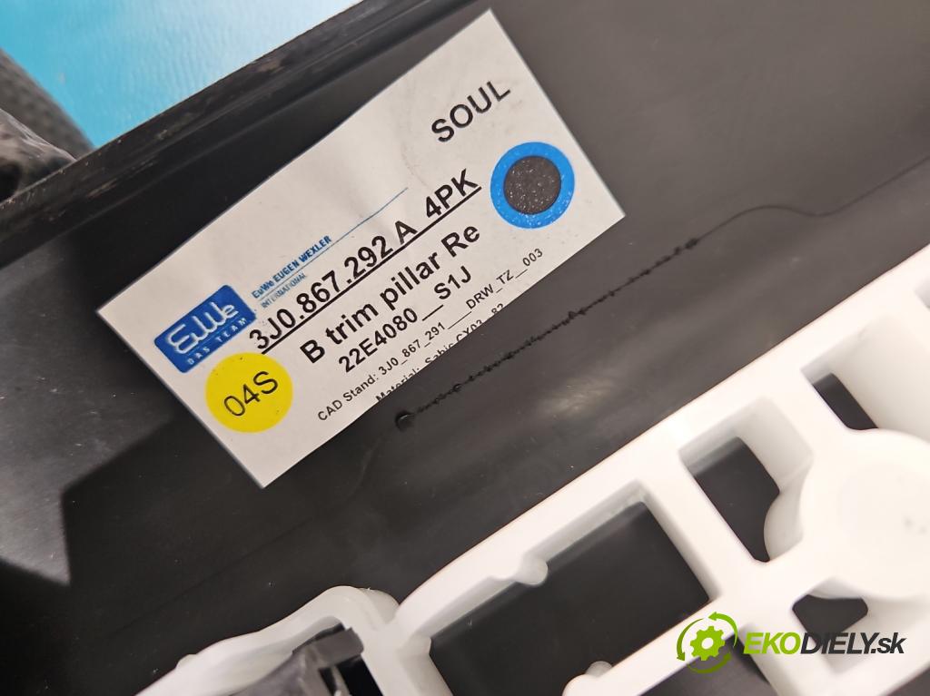 Skoda Superb IV 2023- 2.0 TDI 150 hp automatic 110 kW 1968 cm3 5- kryt plastová 3J0867292A