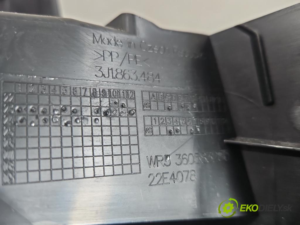 Skoda Superb IV 2023- 2.0 TDI 150 hp automatic 110 kW 1968 cm3 5- kryt plastová 3J1863484