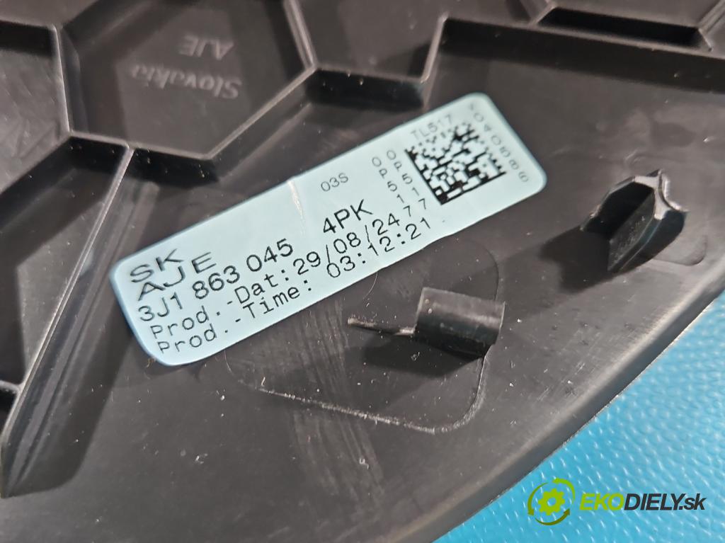 Skoda Superb IV 2023- 2.0 TDI 150 hp automatic 110 kW 1968 cm3 5- kryt plastová 3J1863045