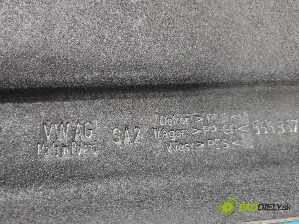Vw Golf VII 2012-2020 1.2 TSI 86 HP manual 63 kW 1197 cm3 5- zadná 5G6867769F (Pláto kufra)