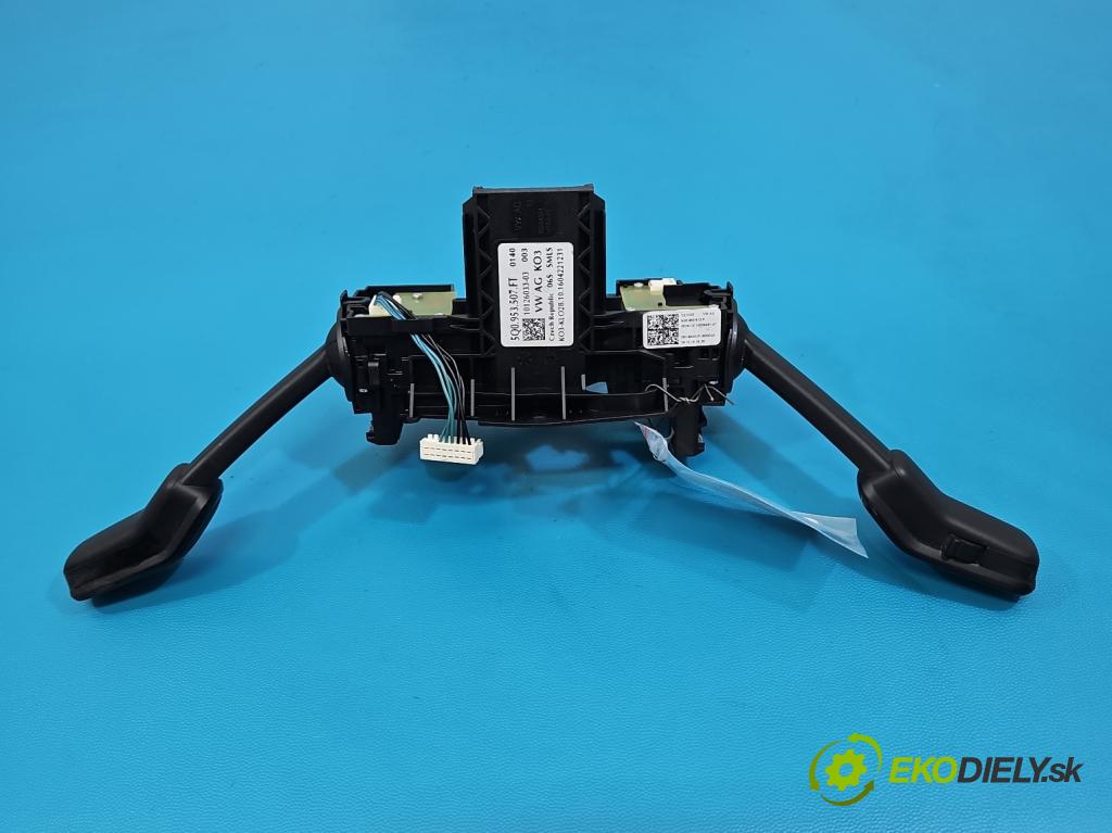 Vw Golf VII 2012-2020 1.2 TSI 86 HP manual 63 kW 1197 cm3 5- prepínač komplex: 5Q0953507FT (Prepínacie páčky pod volantom)
