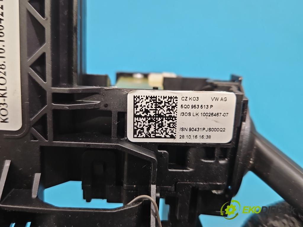 Vw Golf VII 2012-2020 1.2 TSI 86 HP manual 63 kW 1197 cm3 5- prepínač komplex: 5Q0953507FT (Prepínacie páčky pod volantom)