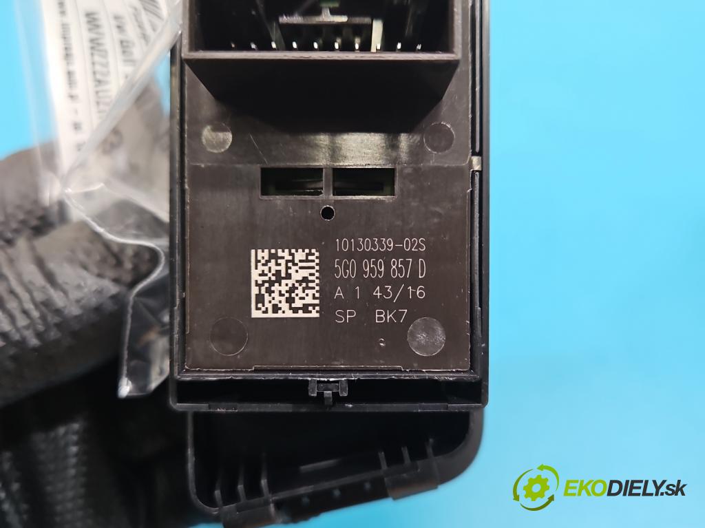 Vw Golf VII 2012-2020 1.2 TSI 86 HP manual 63 kW 1197 cm3 5- prepínač okien spätných zrkadiel 5G0959857D