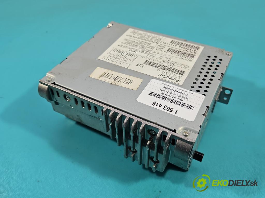 Volvo V70 III 2007-2016 2.0 16V 145 HP manual 107 kW 1999 cm3 5- Radio originál 31260540AA