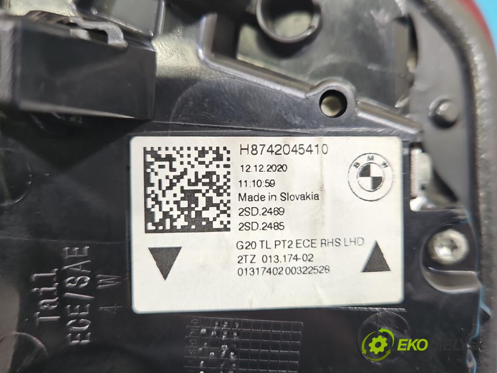 Bmw 3 G20 2018- 2.0 T 156 HP automatic 115 kW 1998 cm3 4- svetlo / reflektor zadné pravé H8742045410 (Kľučka dverí ostatné)