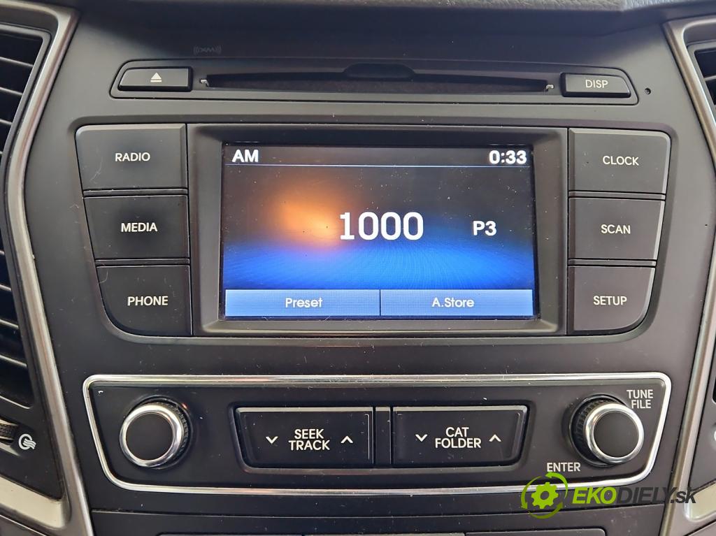 Hyundai Santa Fe III 2012–2018 2.4 GDI 190 hp automatic 140 kW 2359 cm3 5- Radio továrna: 96180-4Z500