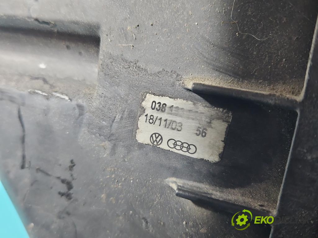 Audi A4 B6 2000-2004 1.9 tdi 131 hp manual 96 kW 1896 cm3 5- obal filtra vzduchu  (Kryt vzduchového filtru)