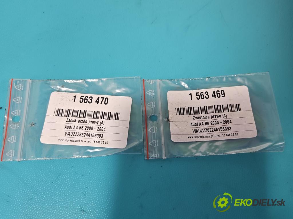 Audi A4 B6 2000-2004 1.9 tdi 131 HP manual 96 kW 1896 cm3 5- brzdič predné pravý  (Kľučka dverí ostatné)