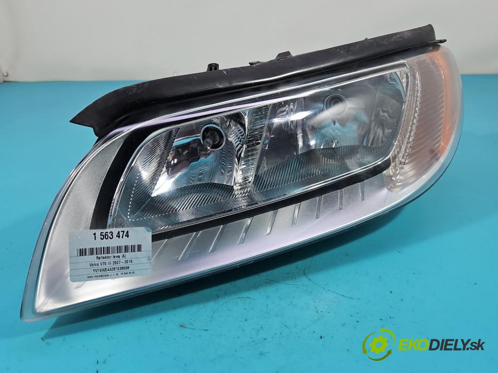 Volvo V70 III 2007-2016 2.0 16V 145 HP manual 107 kW 1999 cm3 5- Reflektor: ľavý 31214351 (Kľučka dverí ostatné)