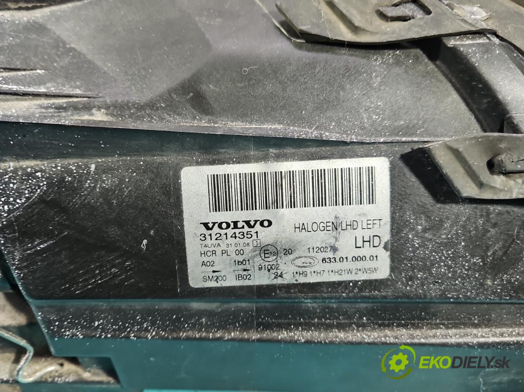 Volvo V70 III 2007-2016 2.0 16V 145 HP manual 107 kW 1999 cm3 5- Reflektor: ľavý 31214351 (Kľučka dverí ostatné)