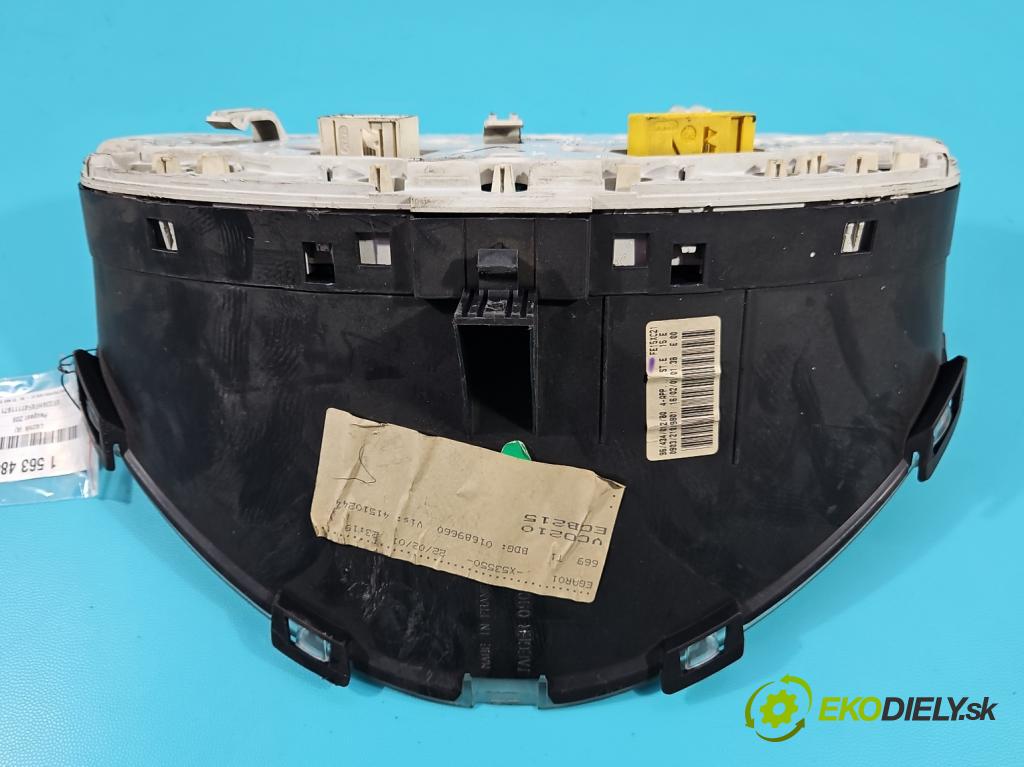 Peugeot 206 1.1 8V 60 hp manual 44 kW 1124 cm3 5- Přístrojová deska 9643401280 (Přístrojová deska)