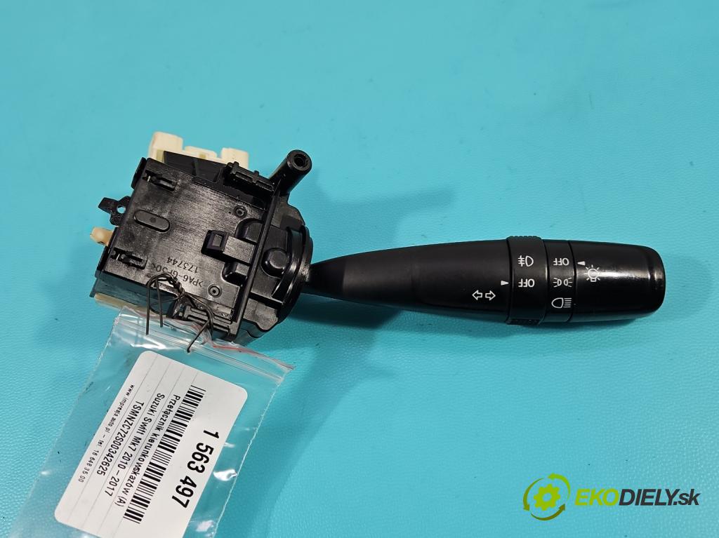 Suzuki Swift Mk7 2010-2017 1.2 16V 94 HP manual 69 kW 1242 cm3 5- prepínač smeroviek 173744 (Prepínacie páčky pod volantom)
