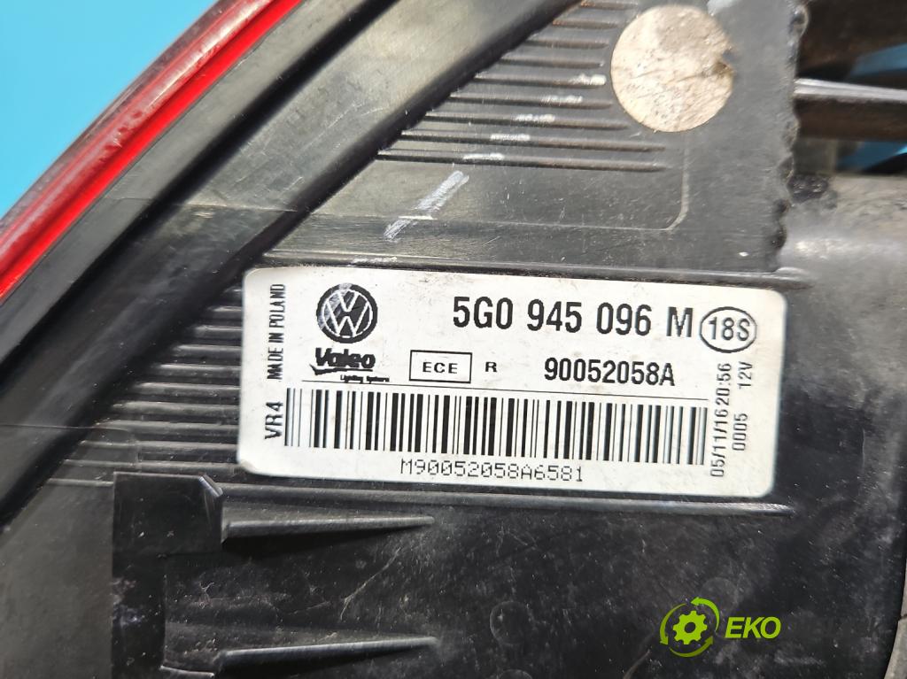 Vw Golf VII 2012-2020 1.2 TSI 86 hp manual 63 kW 1197 cm3 5- světlo zadní pravé 5G0945096M (Klika dveří ostatní)