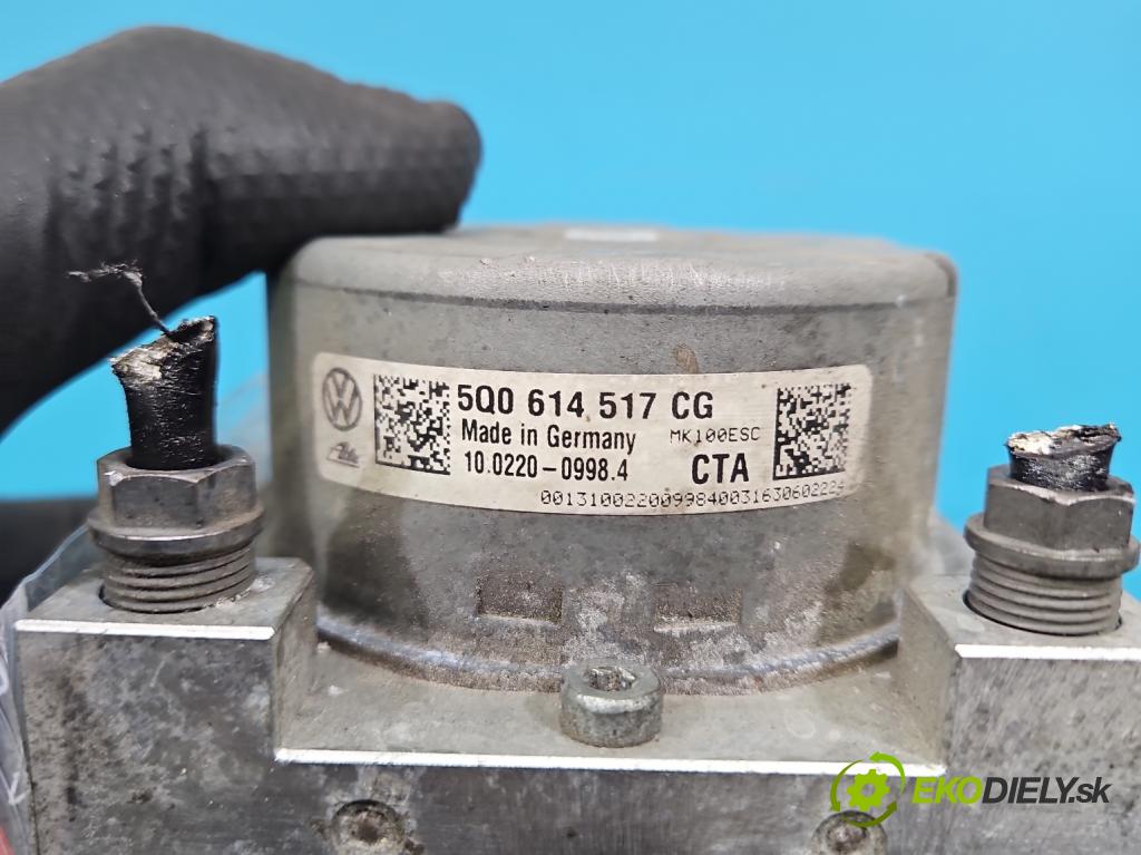 Vw Golf VII 2012-2020 1.2 TSI 86 HP manual 63 kW 1197 cm3 5- čerpadlo abs 5Q0614517CG (Pumpa ABS)