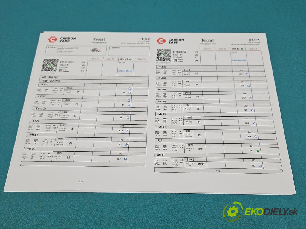 Renault Clio II 1998-2012 1.5 dci 82 hp manual 60 kW 1461 cm3 3- vstřikovač EJBR01801Z (Vstřikovač paliva)