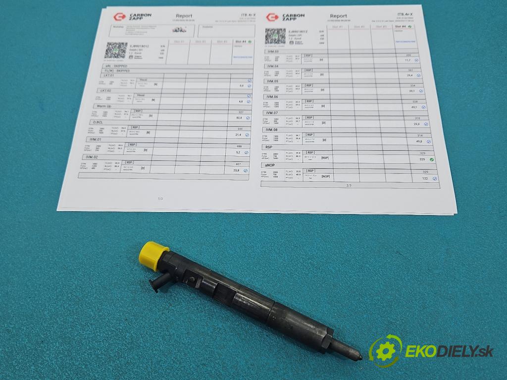 Renault Clio II 1998-2012 1.5 dci 82 hp manual 60 kW 1461 cm3 3- vstřikovač EJBR01801Z (Vstřikovač paliva)