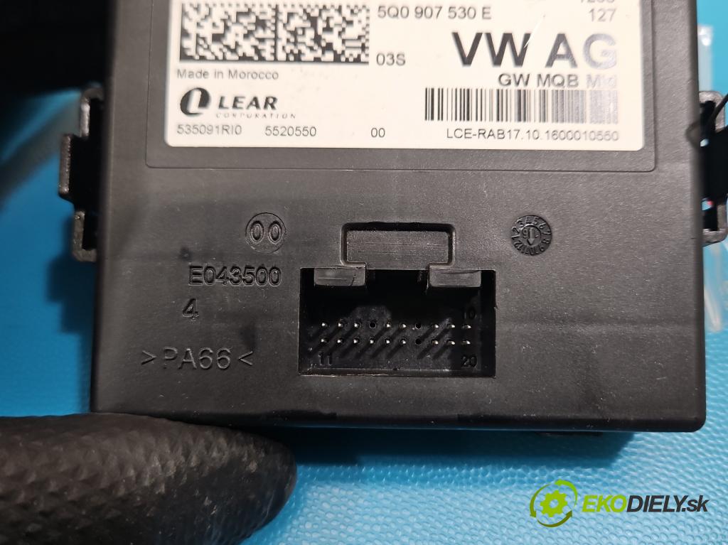 Vw Golf VII 2012-2020 1.2 TSI 86 hp manual 63 kW 1197 cm3 5- řídící jednotka 5Q0907530AL
