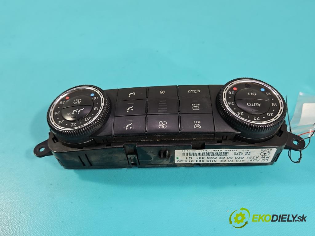 Mercedes ML W164 2005-2011 3.0 CDI V6 224 hp automatic 165 kW 2987 cm3 5- palubní deska panel topení A2518205089