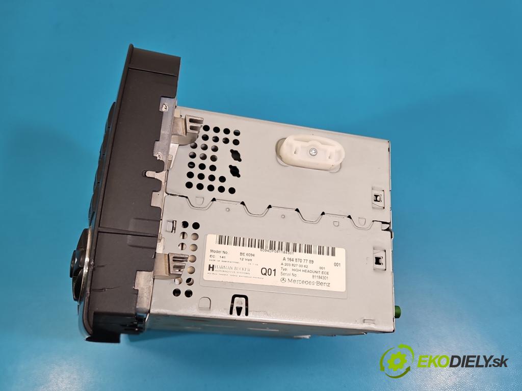 Mercedes ML W164 2005-2011 3.0 CDI V6 224hp automatic 165 kW 2987 cm3 5- Radio originál A1648707789