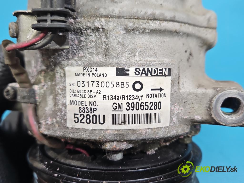 Opel Insignia B 2017-2022 2.0 T 260 HP automatic 191 kW 1998 cm3 5- Kompresor: klimatizácie 39065280 (Kompresor klimatizácie)