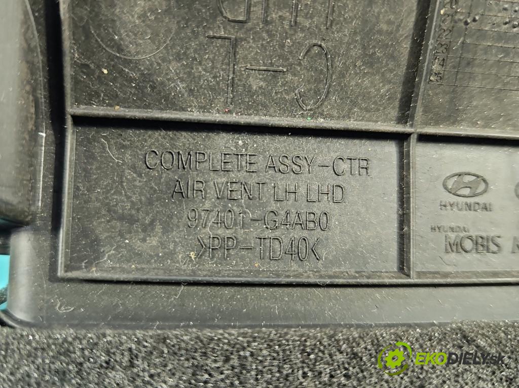 Hyundai I30 III 2016- 1.6 crdi 116 HP manual 85 kW 1598 cm3 5- Mřížka: kúrenia stredová 97401-G4AB0 (Mriežka kúrenia (fukár))