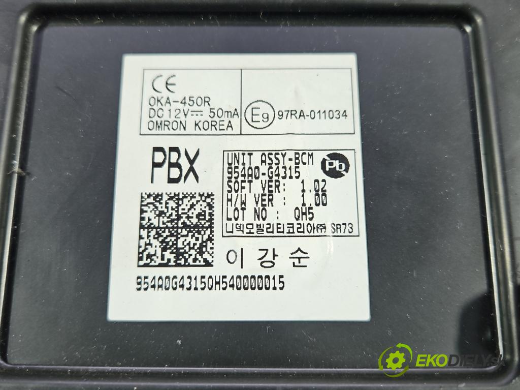 Hyundai I30 III 2016- 1.6 crdi 116 HP manual 85 kW 1598 cm3 5- riadiaca jednotka ostatné 954A0-G4315